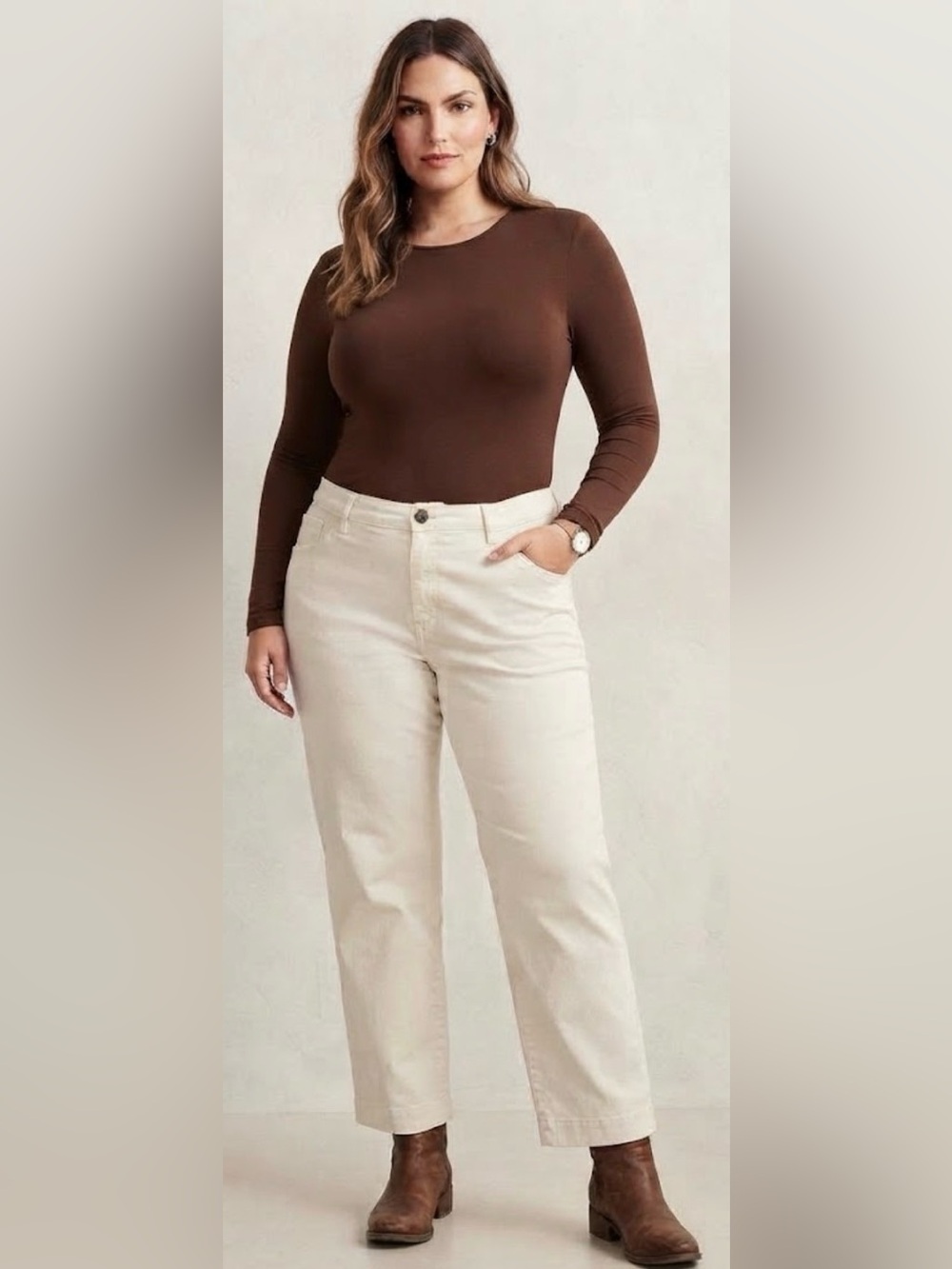 Old Navy Women’s White/Off White Jeans Straight Leg Pants Career wear Preppy